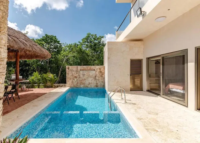 Habitación 1 Cama King, Tulum Country Home, Con Muelle De Pesca, Club De Playa, Alberca, Cenote Y Campo De Golf, Contrata Day Pass Bahia Principe Apartamento Akumal